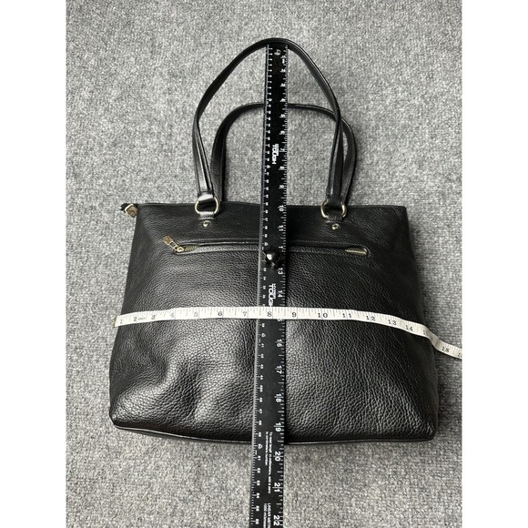 Womens Leather Coach Black Shoulder Tote Handbag, Size One Size - Picture 8 of 11